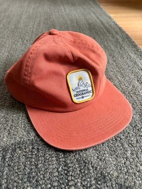 National Geographic x Parks Project Rust Orange Patch Flat Cap